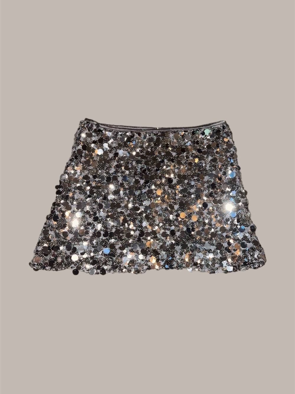 Target Silver Sequin Mini Skirt 🩶